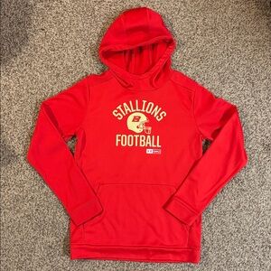 Birmingham Stallions Under Armour Red Hoodie Sweatshirt Size Youth XL NWT